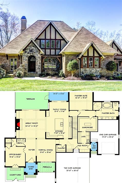 tudor house floorplan|tudor house plans single story.